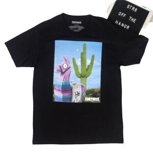 NWT Fortnite black llama short sleeve teeSZ L, XL new with tags men t-s…
